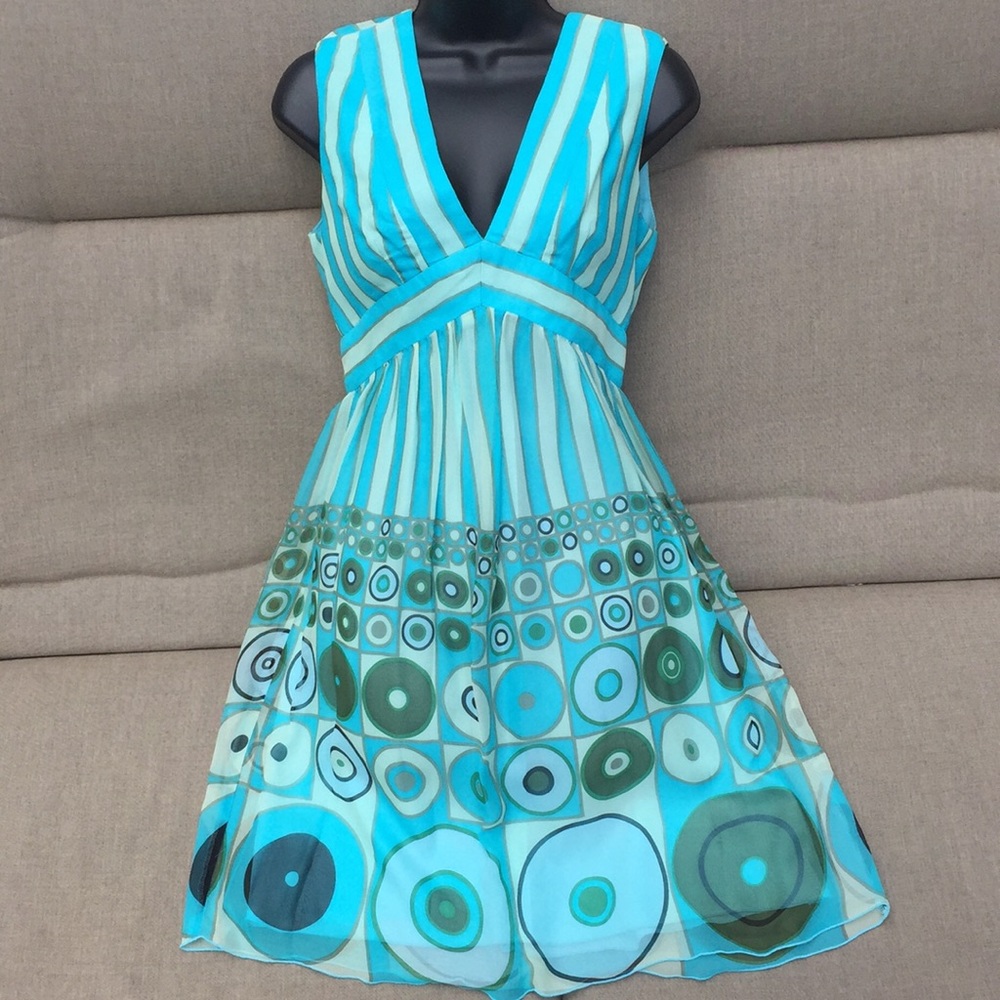 ANNA SUI Vintage Sleeveless Silk Dress